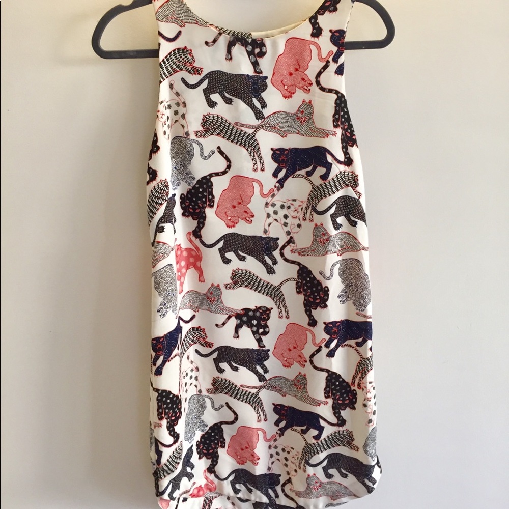 Panther-Patterned Shift Dress